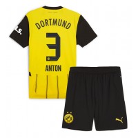 Camisa de time de futebol Borussia Dortmund Waldemar Anton #3 Replicas 1º Equipamento Infantil 2024-25 Manga Curta (+ Calças curtas)